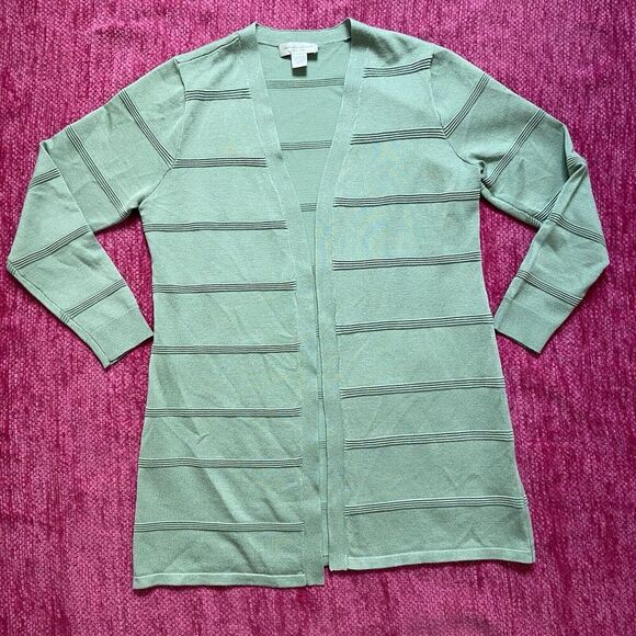 Christopher & Banks Sweaters - Christopher & Banks Open Front Long Sleeve Cardigan Sweater Green Size PM